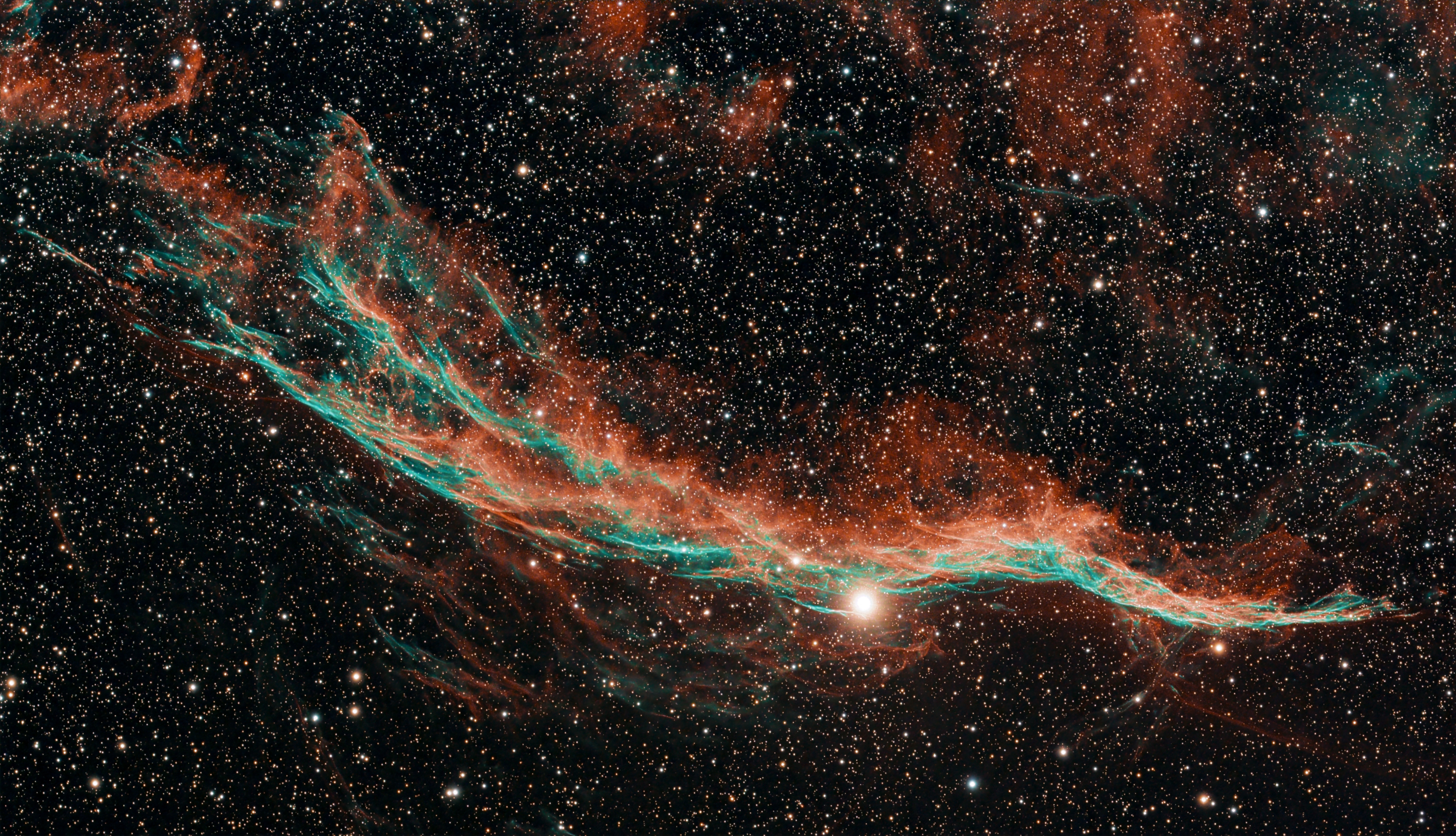 The Western Veil Nebula (NGC 6960)